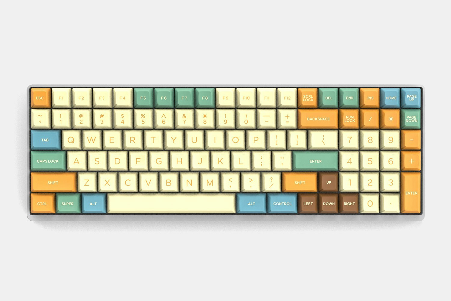 DOMIKEY Doubleshot ABS SA Retro Graffiti Keycap Set